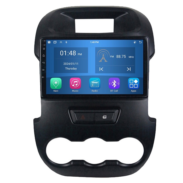 Roverone, GPS-navigáció Ford Ranger 2011-2016 CarPlay Android Auto Stereo Radio Bluetooth 4 GB RAM, 64 GB ROM