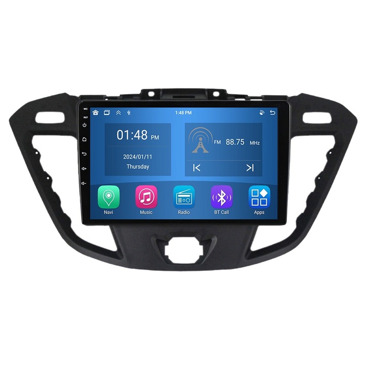 Roverone, GPS-navigáció Ford Tourneo Custom 1 I Transit 2012-2021 CarPlay Android Auto Stereo Radio Bluetooth 4GB RAM, 64GB ROM