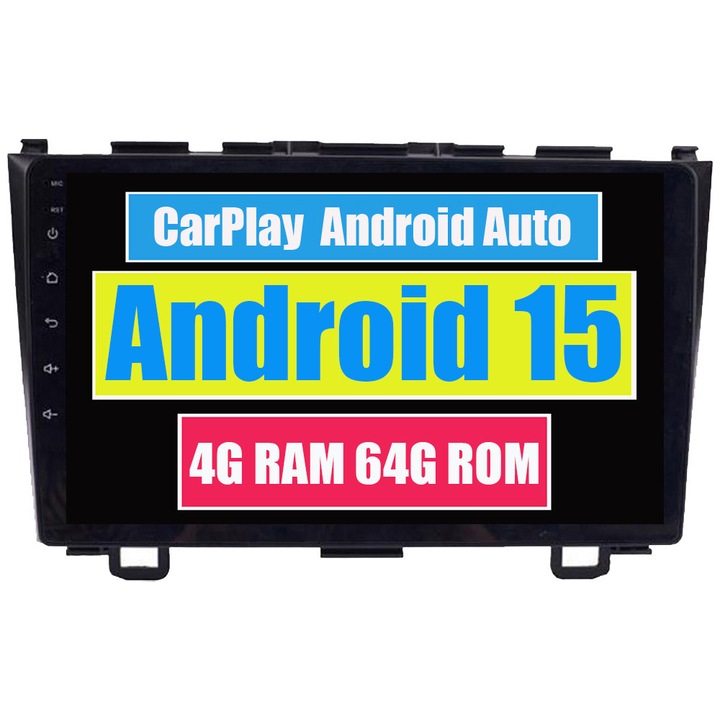 Navigatie GPS pentru Honda CRV CR-V 3 RE 2006-2012 CarPlay Android Auto Stereo Radio Bluetooth 4GB RAM, 64GB ROM