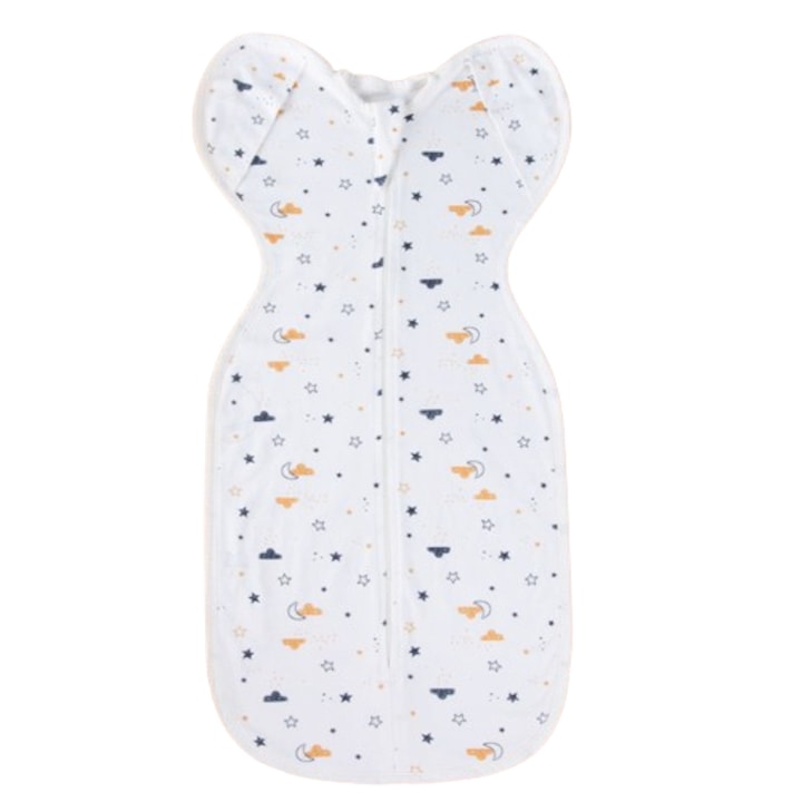 Бебешко одеяло, чист памук, дизайн имитация на матка, 70x35 см, среден код, звездно небе