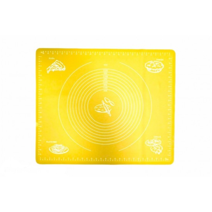 Plansa de lucru, din silicon 50x60 cm galben