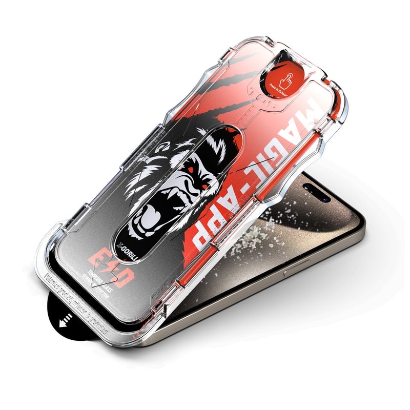 Folie de protectie ecran, aplicare usoara, anti-amprente, 9H, pentru iPhone 15 Pro Max