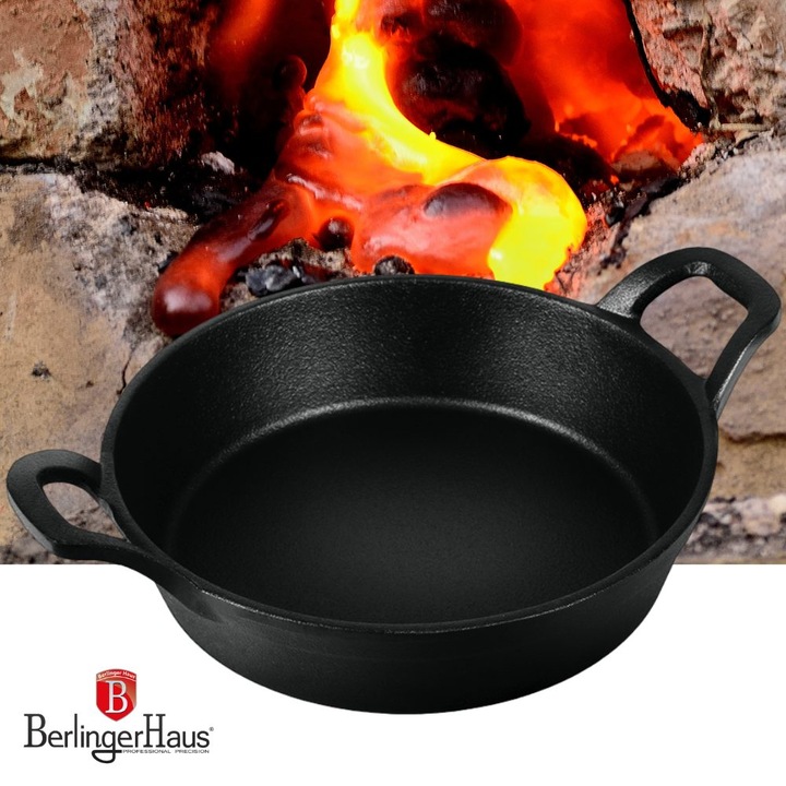 Oala de mica adancime, 18 cm, fonta, Berlinger Haus, Stron Mold