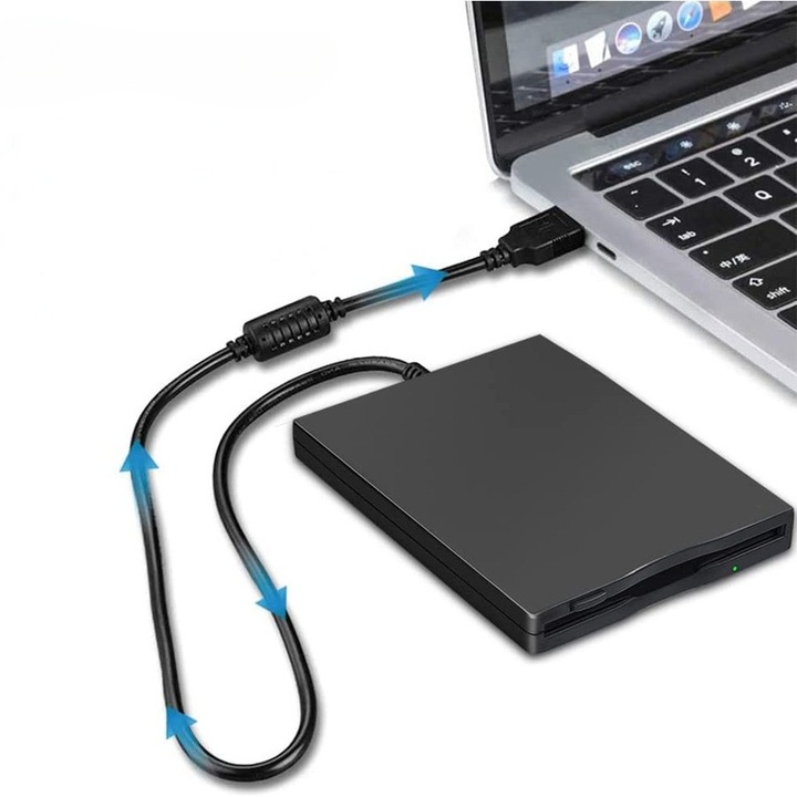 Unitate de discheta, interfata USB, compatibila cu mai multe sisteme ...