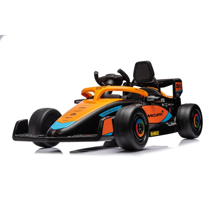 Masinuta electrica Formula 1 McLaren Racing 2x 35W 12V cu scaun tapitat