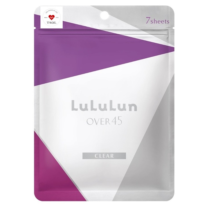 Lululun Masca Fata Hidratanta Over 45 Clear Iris Blue, Fermitate si Hidratare Intensa Ten Matur, 7 masti, Formula Japoneza cu Extract de Iris, Alge Marine si Peptide Anti-Age