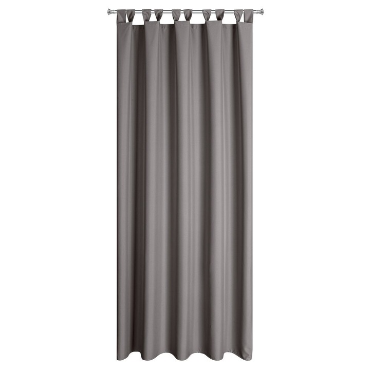 Kerti függöny, Eurofirany, 260x155 cm, Modern, Téglalap, Poliészter, Szürke
