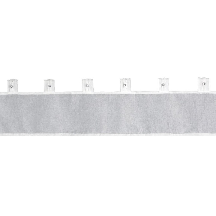 Завеса, Eurofirany, Sevilla, 30x150 см, Модерна, Правоъгълна, Полиестер, Бяла