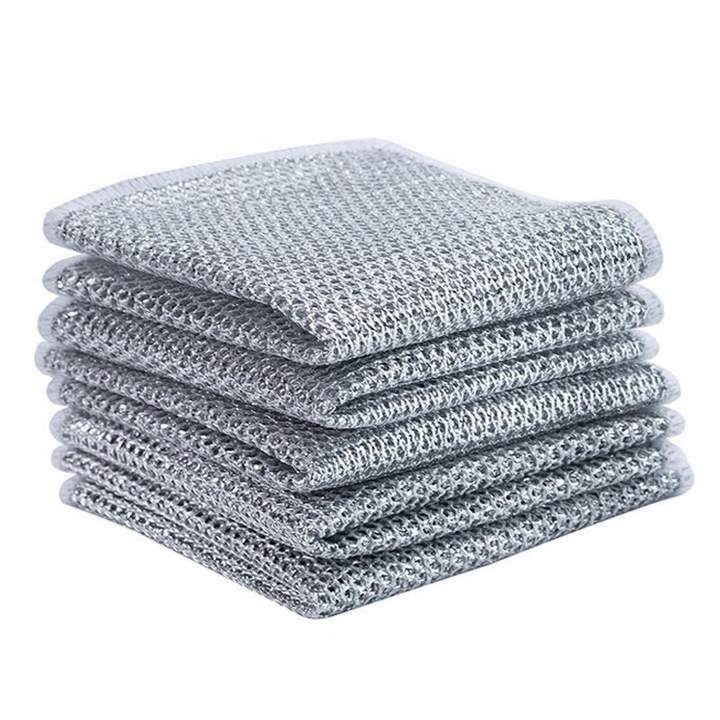 Set 5 lavete din sarma, COMEWE, utilizare umed/uscat, 20x20cm, grosime 0.4cm