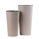 Set 2 Ghivece, Howhomely, Urbanika Eco Wood, Rezistente La Razele UV, Greutate Optima, Captuseli Detasabile, Ghiveci Mare Inaltime 57 cm, Diametru 30 cm, Ghiveci Mic Inaltime 46 cm, Diametru 25 cm, Alb