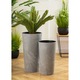 Set 2 Ghivece, Howhomely, Estetica, Calitate Inalta A Manoperei, Usor De Curatat, Inaltime 57 cm, Diametru 30 cm, Gri
