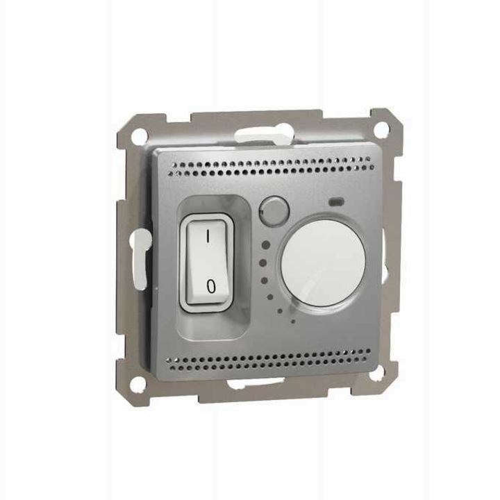 Regulator de temperatura cu senzor integrat argintiu IP20 SDD113506 Sedna Design Schneider electric