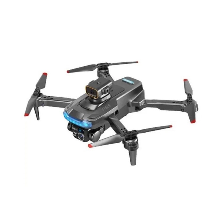 Дрон STELS P19 PRO, WiFi, Двойна камера, Черен