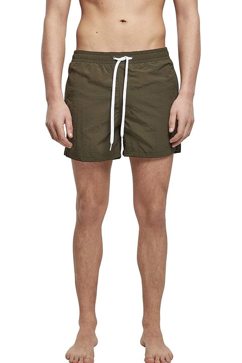 Ferfi uszonadrag Build your Brand Swim 10-499, gyorsan szarado, 3 zseb, Sötétzöld