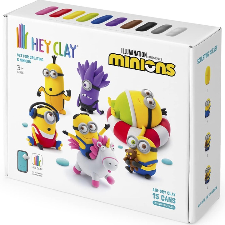 Комплект Hey Clay - Minions, 15 кутии