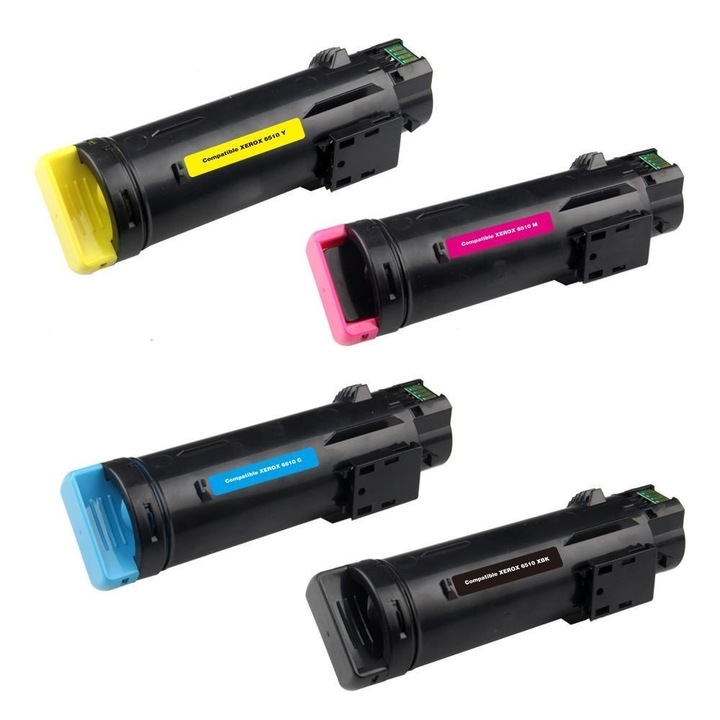 4 db tintasugaras patron készlet 6515, fekete, kék, piros, sárga, 12700 oldal, többszínű kompatibilis XEROX WorkCentre 6515Vn / WorkCentre 6515Vdn / WorkCentre 6515Vdni / Phaser 6510Vn / Phaser 65