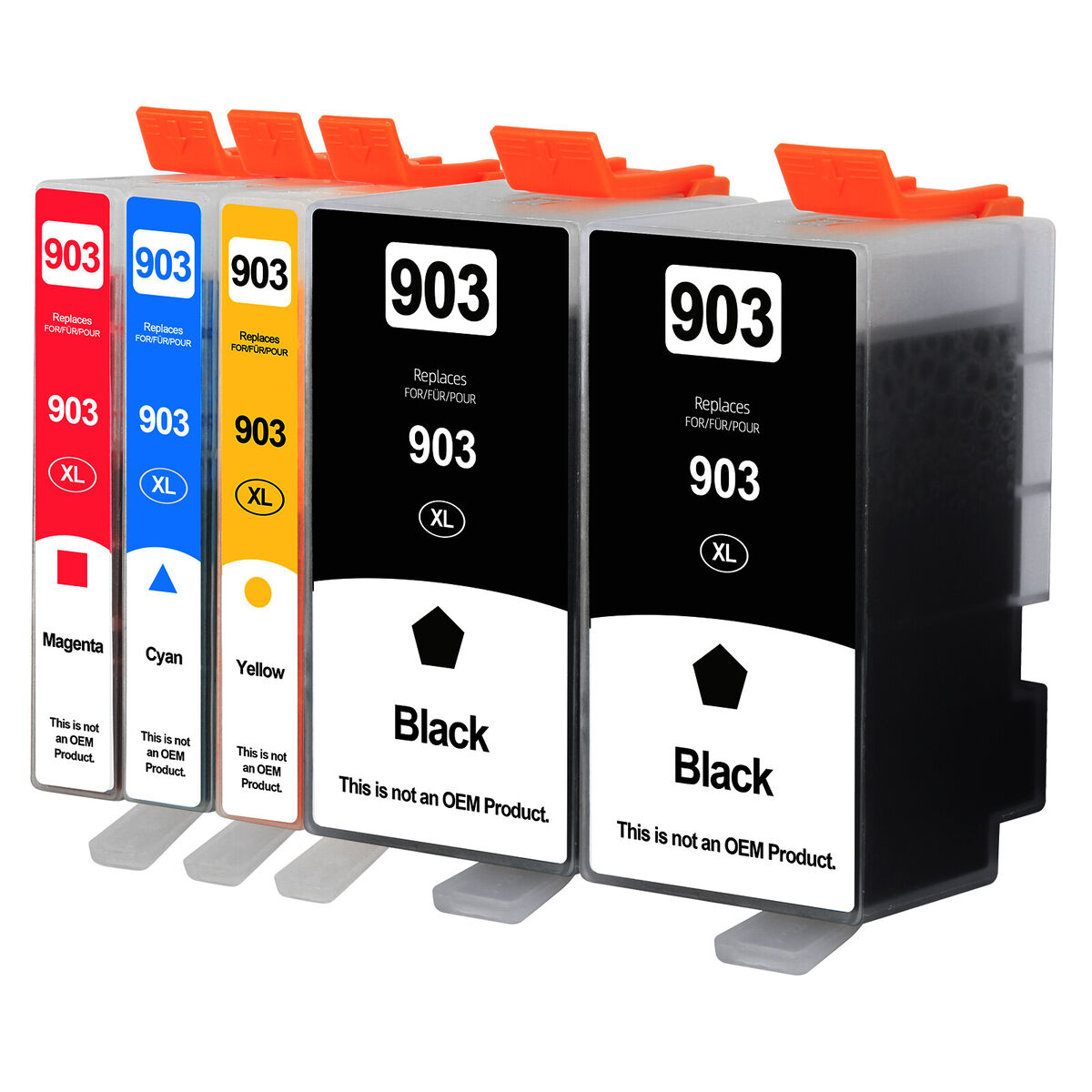 NMJETPRINT 903XL Tintenpatronen – Kompatibel Mit HP Druckern, 4er-Pack Farbe