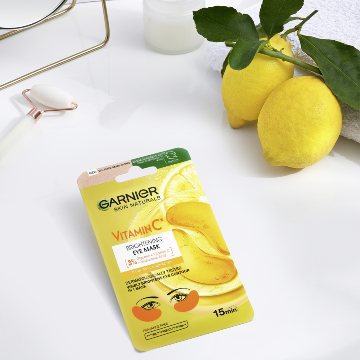 Garnier Skin Naturals szemkörnyékmaszk a szemkörnyék ragyogásáért C-vitaminnal, 5g