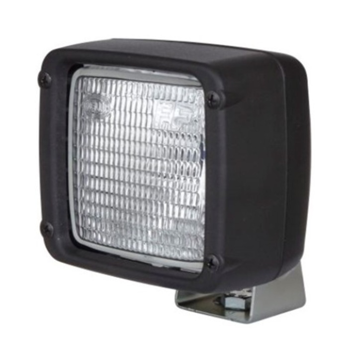 Proiector de lucru HELLA, 12/24V, 55/70W, necesar bec H3, ADR / GGVS, 126.5x30x112 mm, cablu 2 metri