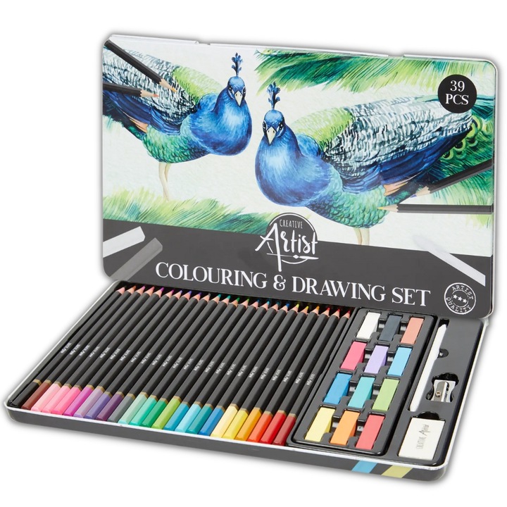Set 39 Creioane colorate, Artist, Multicolor