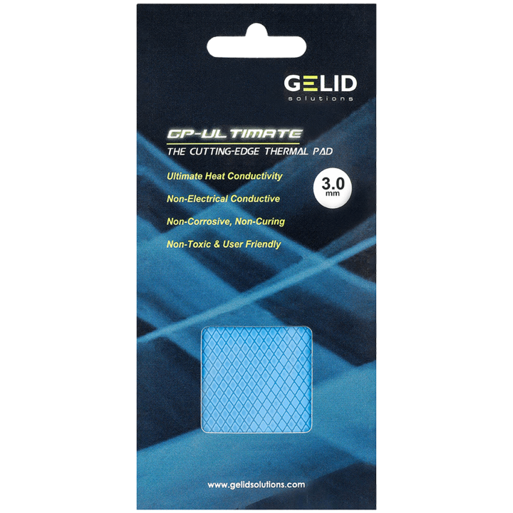 Tampa termica GELID, GP-ULTIMATE, 3 mm, Densitate (g/cm3): 3, 2, Dimensiune (mm): 90 x 50, Conductivitate termica (W/mK): 15