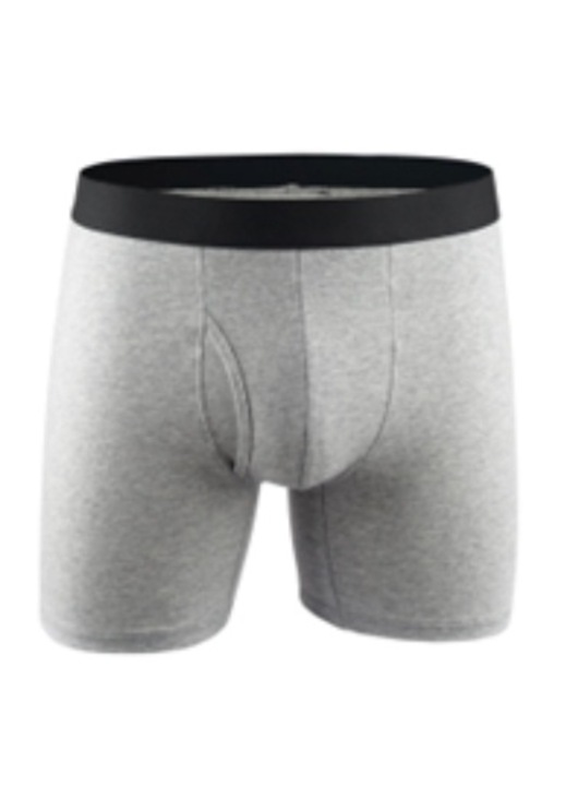 Boxeri barbati, bumbac respirabil, gri, XL