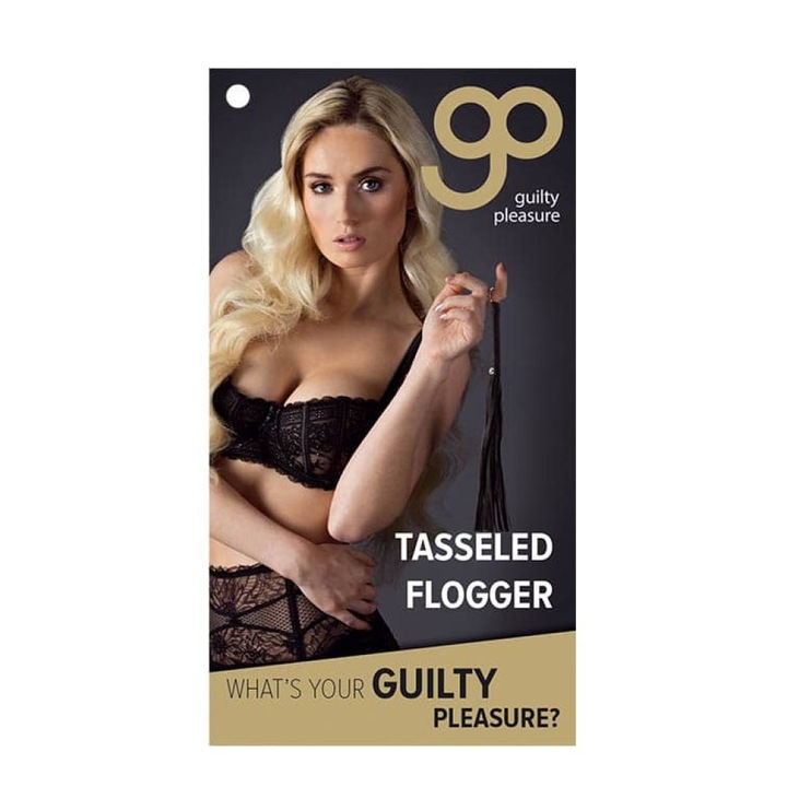 Камшик Guilty Pleasure GP Whip, Дължина 36-40 см, Черен