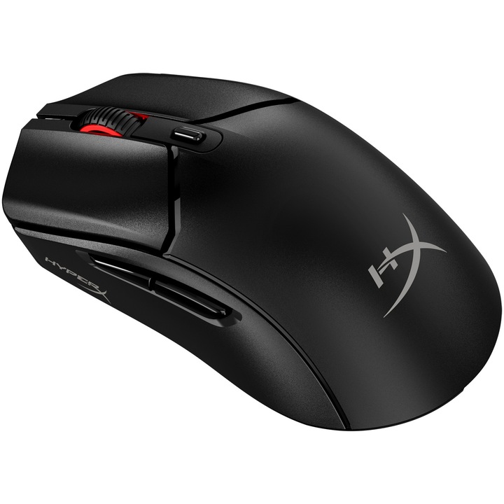 Безжична мишка Gaming HyperX Pulsefire Haste 2 Core, 12000 DPI, Ултра лека (70 гр), 2.4GHz/Bluetooth 5.2, Автономност до 100 часа, 6 бутона, NGENUITY софтуер, PTFE skates, Черен