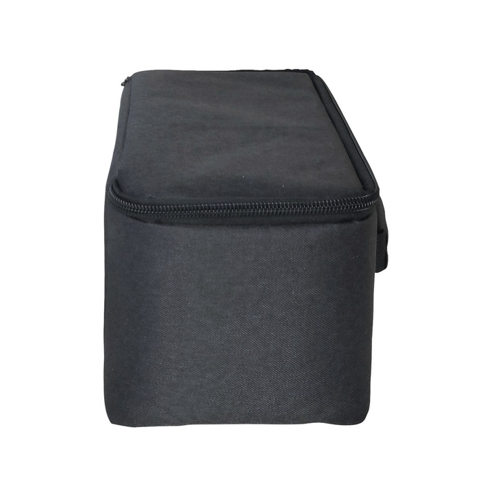 Geanta de depozitare pentru proiector, multistrat ingrosata, absorbtie socuri, rezistenta la praf si zgarieturi, neagra, inchidere cu fermoar dublu