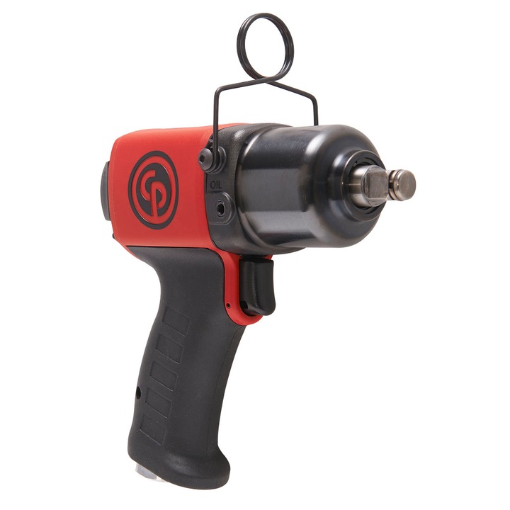 Masina de insurubat cu impact, pneumatica, tip pistol, cap patrat 1/2", priza aer 1/4", cuplu maxim 475Nm, Chicago Pneumatic CP6738-P05R
