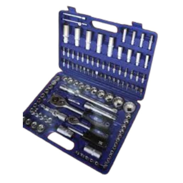 Trusa chei tubulare si clichet 108 piese PENDAN