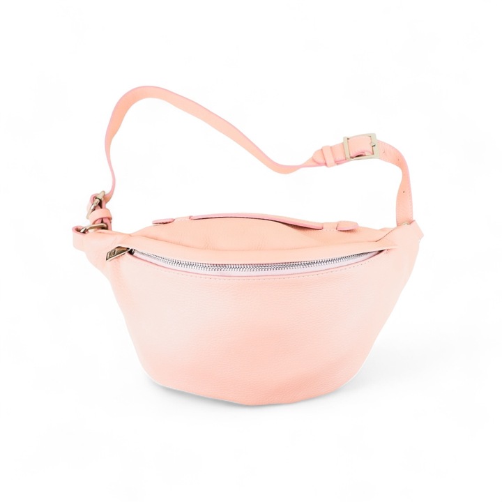 Moranti női táska, natúr bőr, lezser fazon, rózsaszín, kézitáska modell