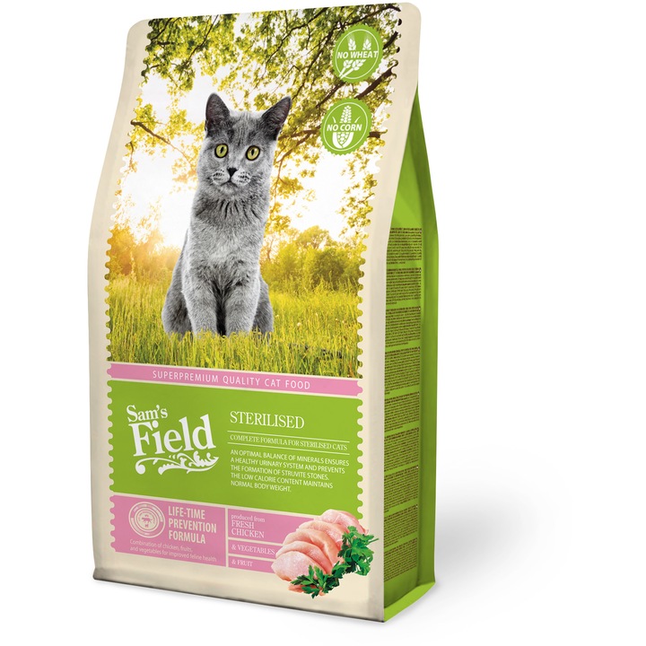 Hrana uscata pentru pisici Sam´s Field Cat Sterilized 2,5 kg