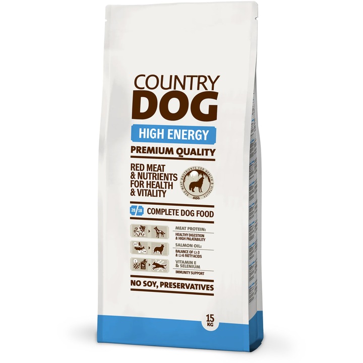 Hrana uscata pentru caini Country Dog High Energy 15 kg