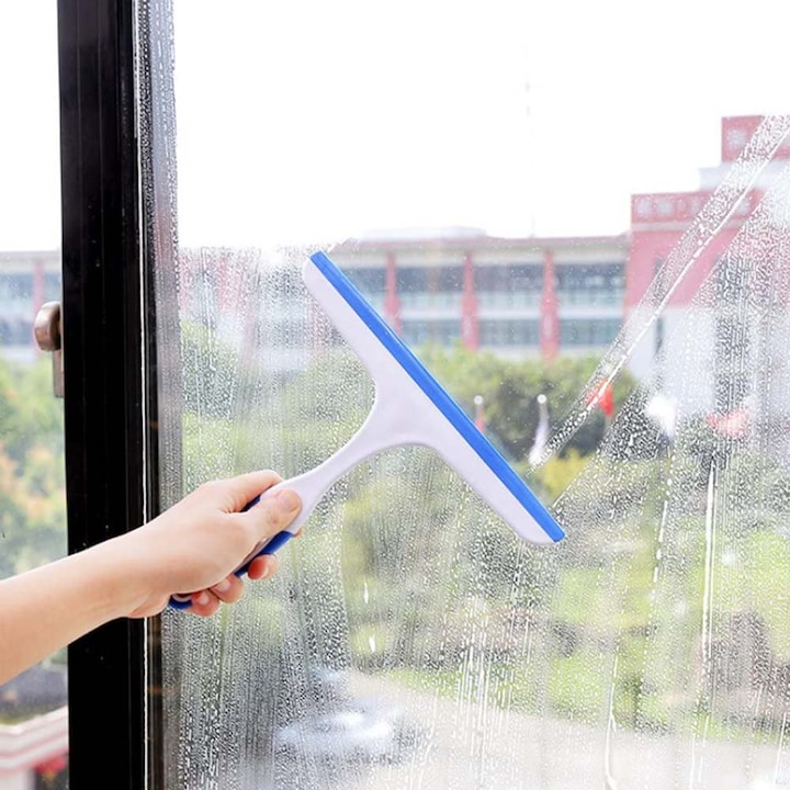 Stergator geam, longziming, albastru, 24.2x22cm, set 1 buc.