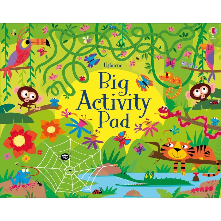 Caiet de activitati Big Activity Pad, Usborne, 285x226mm, Cartonata, 64 pagini