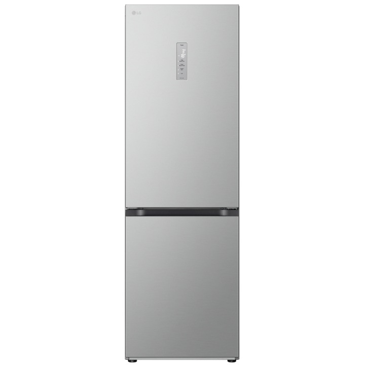 LG GBV5150DPY хладилник с фризер, 344 л, Smart inverter, Total No Frost, NatureFresh, Клас D, H 186 см, Метална визия
