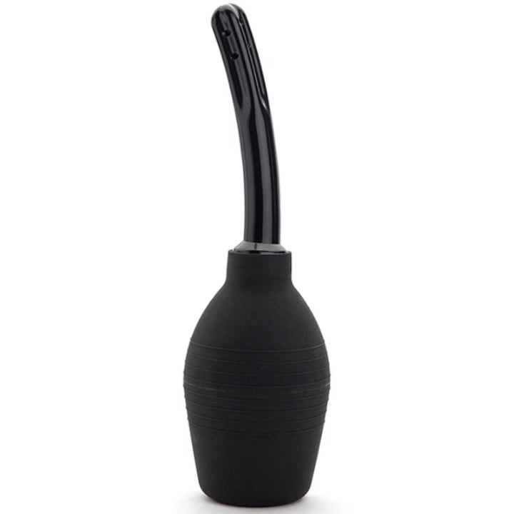 Irigator anal si vaginal, silicon, capacitate 310ml, negru