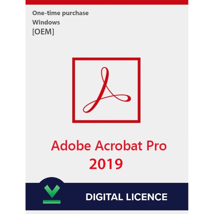 Adobe Acrobat PRO 2019, Licenta Electronica Perpetua 1 PC Windows