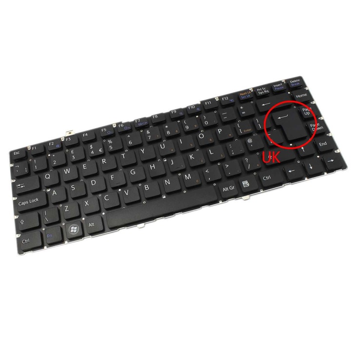 Чъвместима клавиатура Sony FW145EW FW150EW, FW160EH, FW170JH, FW180EH, FW190EBH, FW190EDH, FW198UH, FW21E, FW21J, FW21L, FW21M, FW21Z, FW25T, B, FW26T, FW27, FW27 T, FW2 9, Черен