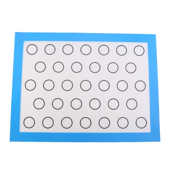 Szilikon sütőlap, Jormftte, tapadásmentes, rugalmas, kék, 40x30cm