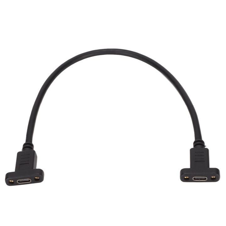Adapter Type C Anya - Type C Anya, Jormftte, 0.3m, 10Gbps, 4K 60Hz, 3A Gyors Töltés