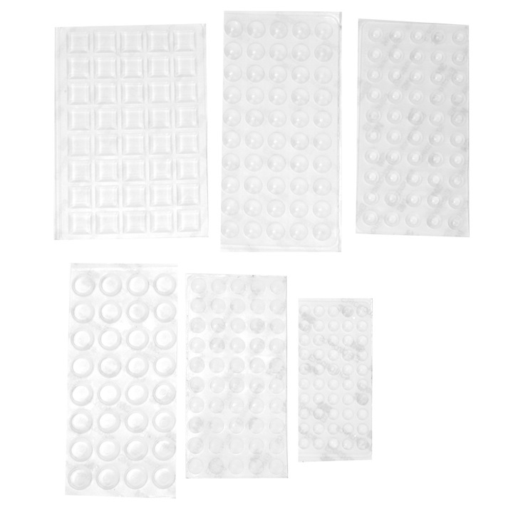 Set 6 buc. pad-uri din cauciuc pentru picioare, autoadezive, transparente, rezistente la uzura, anti-alunecare, accesorii pentru mobilier de uz casnic, Enforose