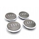 Set 4 capacele roti 61mm, Gri Chrome, Audi A1, A2, A3, A4, A5, A6, A7, A8, Q2, Q3, Q5, Q7, S RS pentru jante aliaj 4M0601170JG3