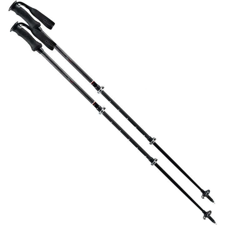 Карбонови трекинг щеки Komperdell Summit Carbon Orange, 105 – 140 см