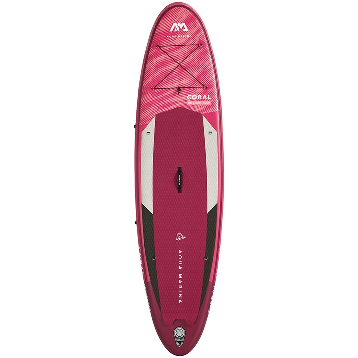 iSup Sup Aqua Marina Coral deszkakészlet, 310x78x12 cm, max. 130 kg terhelhetőség, rózsaszínű