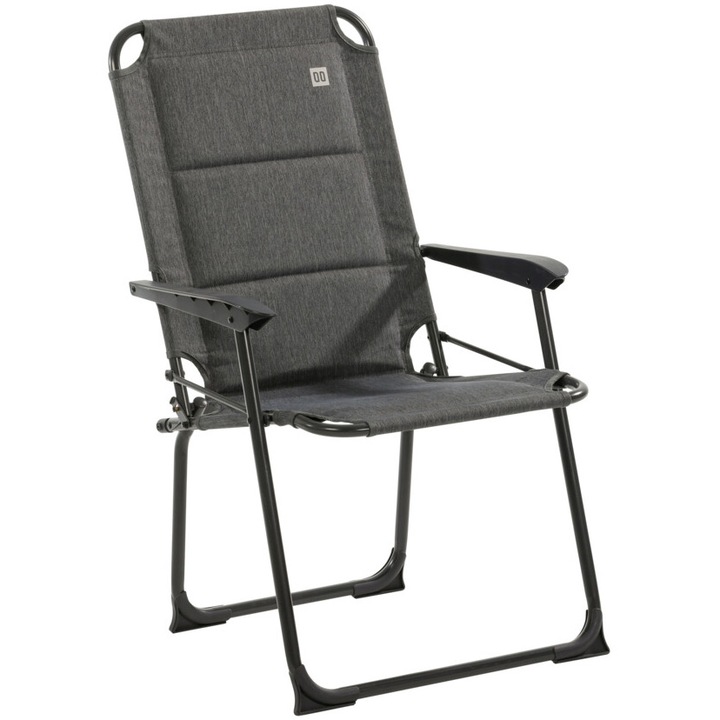 Scaun pliant Travellife Lago, 57.5x68x95 cm, sarcina maxima 100 kg, antracit