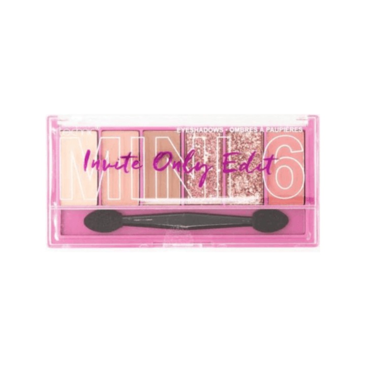Paleta fard de pleoape, Technic, 6 Culori, Invite Only Edit, Mat / Metalizat / Sclipici, Multicolor