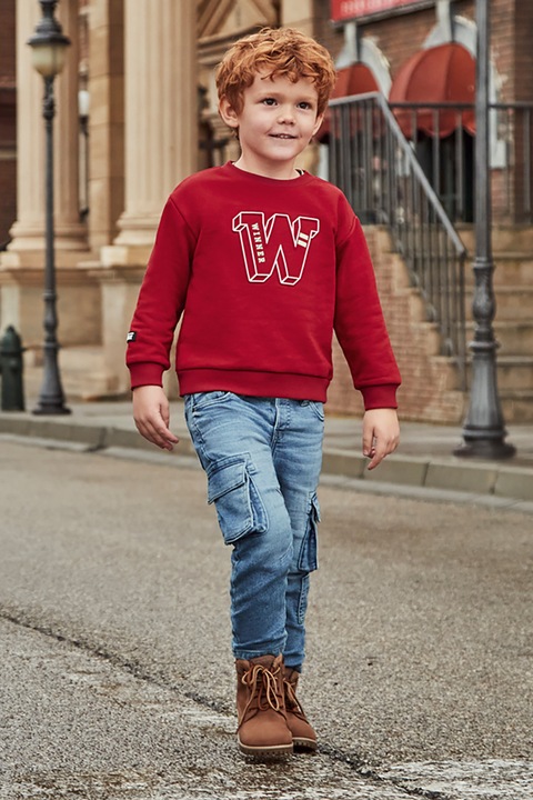 Mayoral, Mosott hatású cargo farmernadrág, Kék