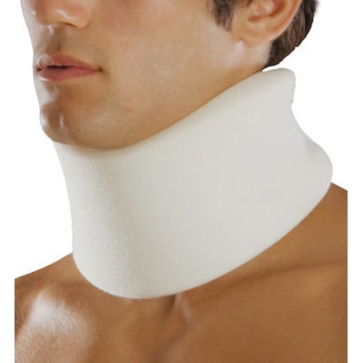 Suport ortopedic Anatomic Help, kolar cervical moale, velcro, 9cm, alb, S-XXL